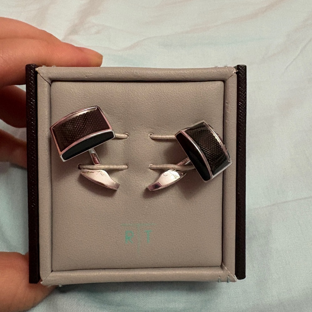 RT by Tateossian London Silver Cufflinks with Rhodium